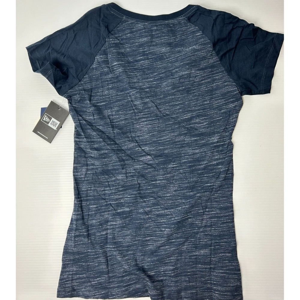 New Era MBL Boston Red Sox Womens V Neck Blue Graphic Tee Size XL - Picture 2 of 7